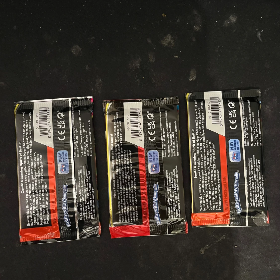 Pokémon Trading Card Game Mega Evolution Phantasmal Flames Booster Packs - 1