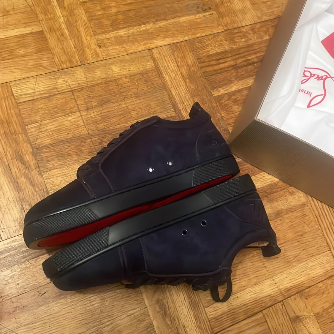 Mörkblå sneakers från Christian Louboutin - 3