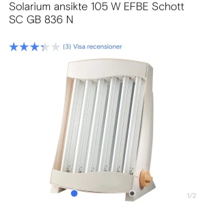  Solarium för ansikte - Perfekt för hemmabruk, ger jämn solbränna i ansiktet. Gott skick utan synligt slitage eller defekter. Säljer pga får inte sola för acne medecin :) 