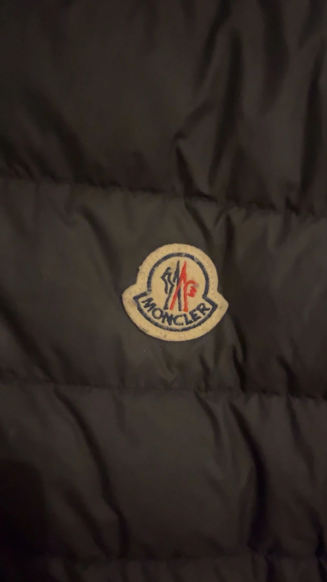 Svart Moncler pufferjacka med stickade ärmar - 4