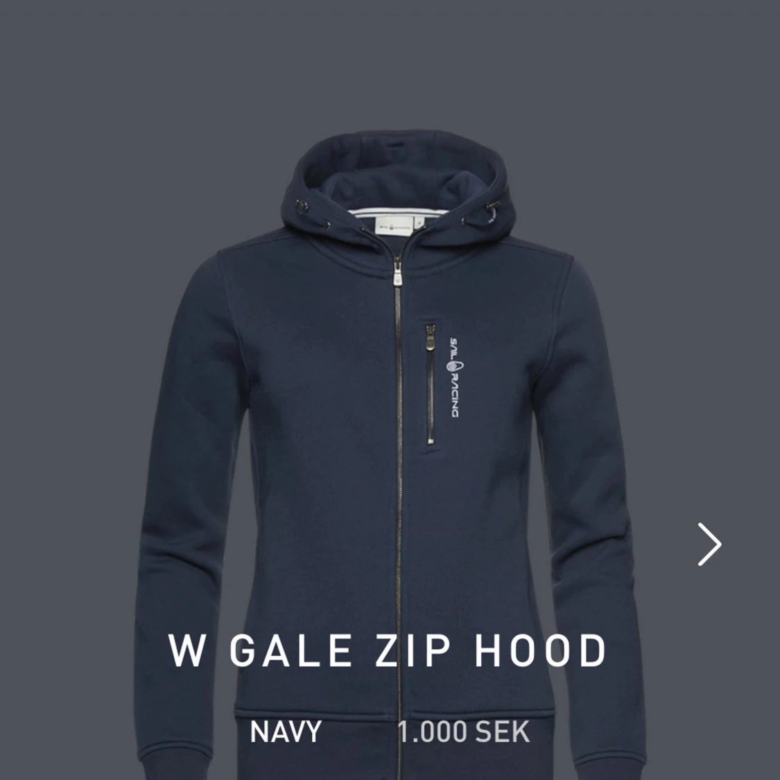 Marinblå hoodie från Salming