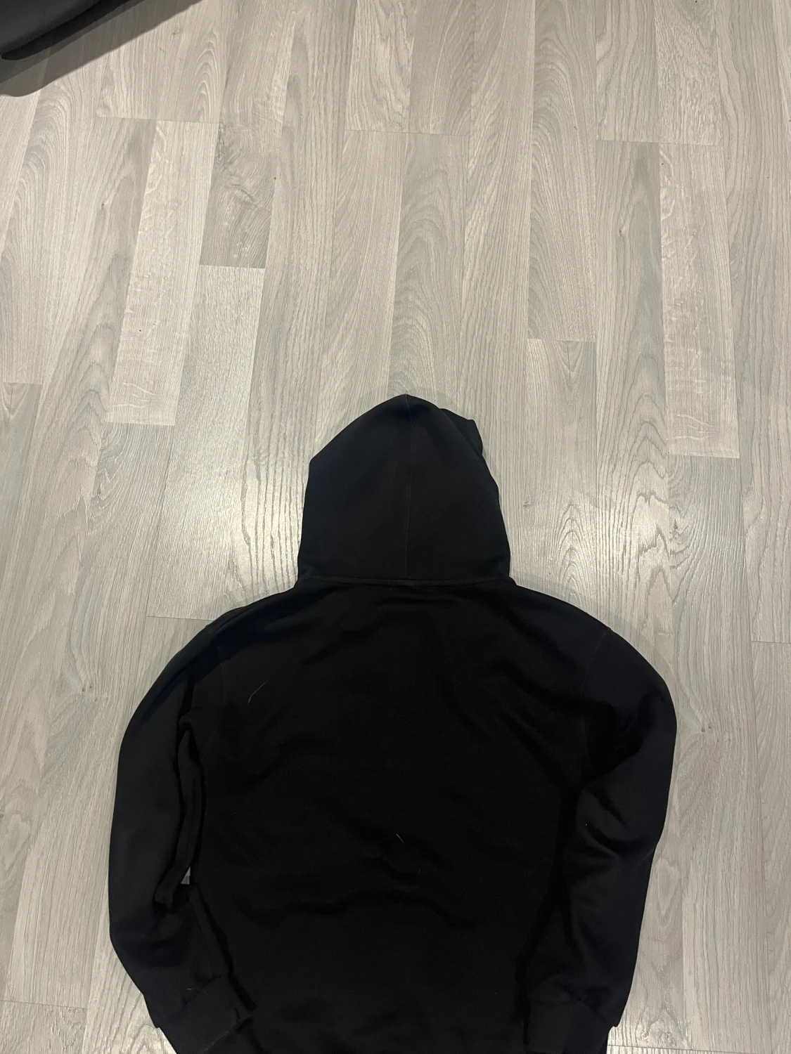 Svart Moncler hoodie med dragkedja - 1