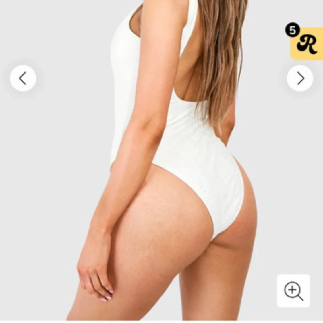 Vit baddräkt från Boohoo - 1