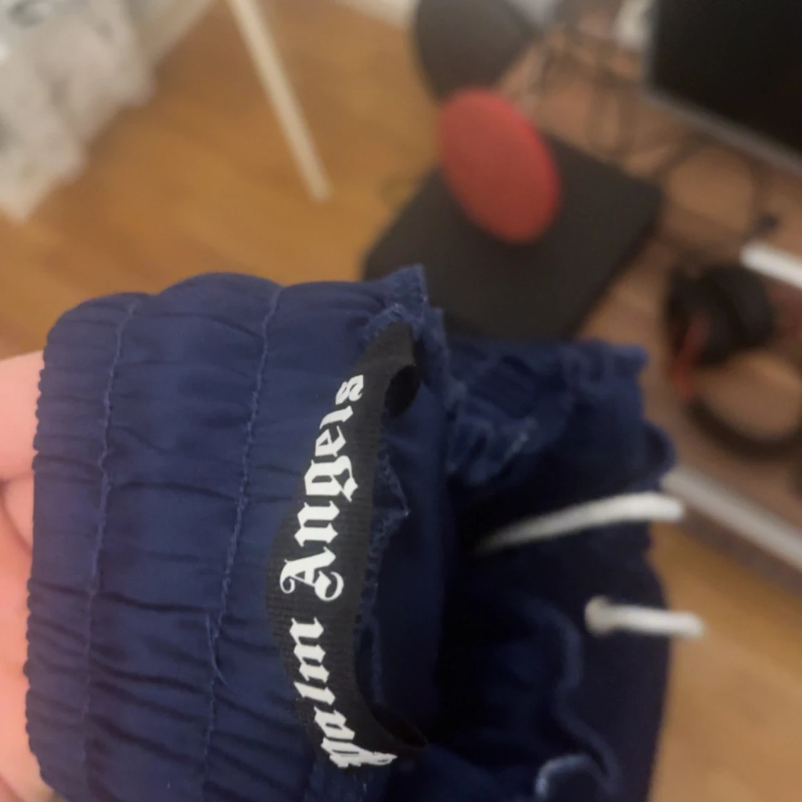 Palm Angels blå trackpants med vita ränder - 4