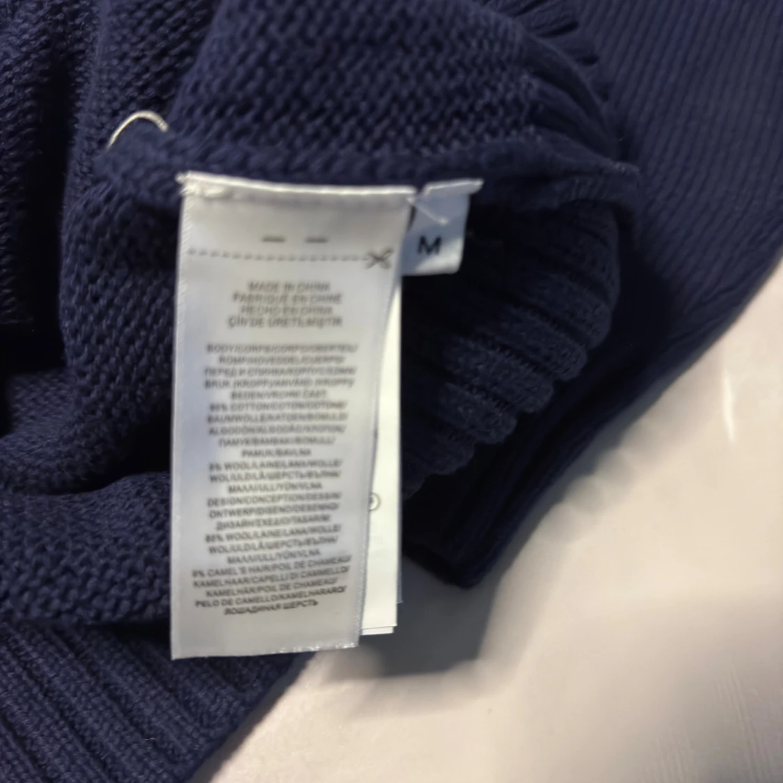 Marinblå stickad tröja Polo Bear - 3