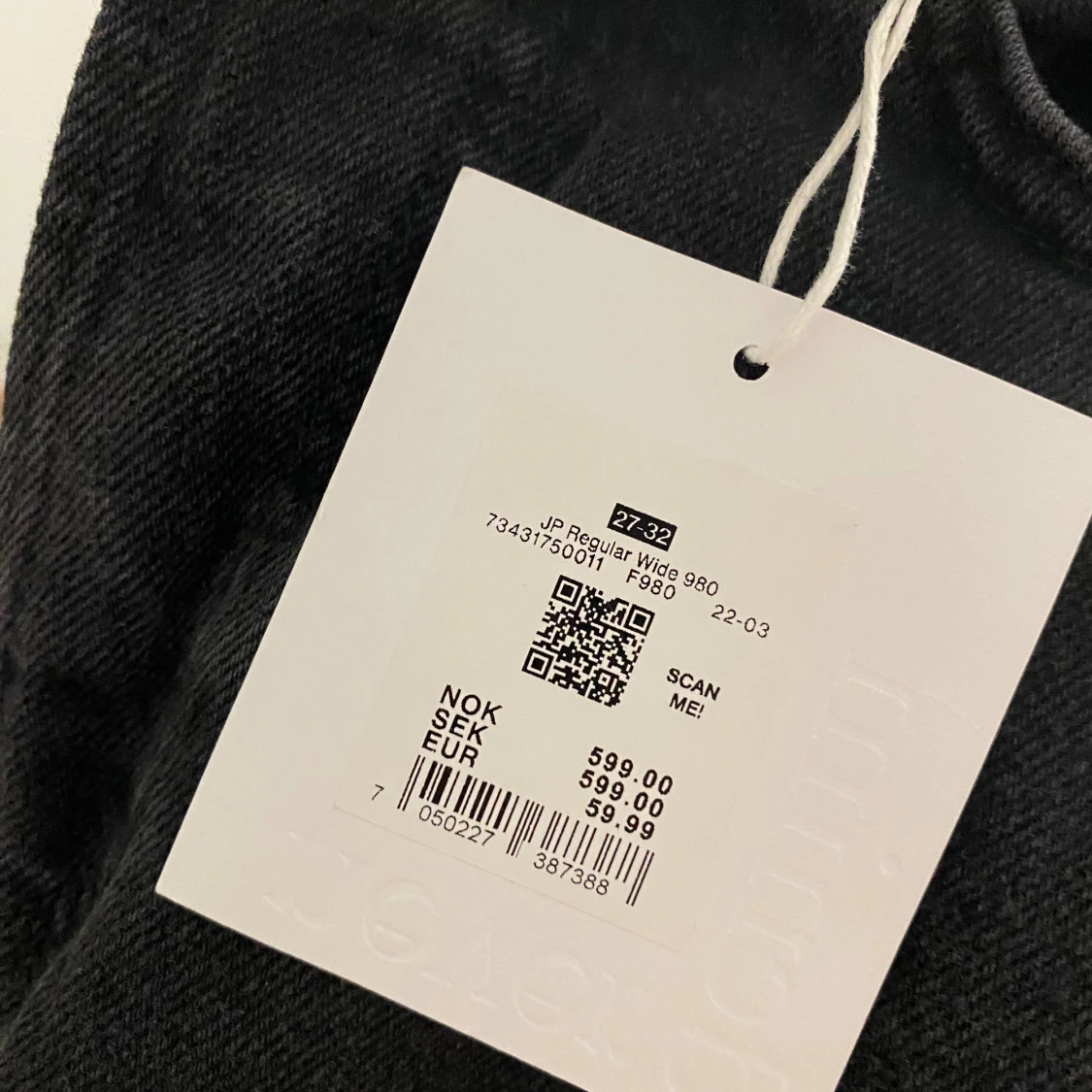 Svarta wide jeans från weekday  - 2