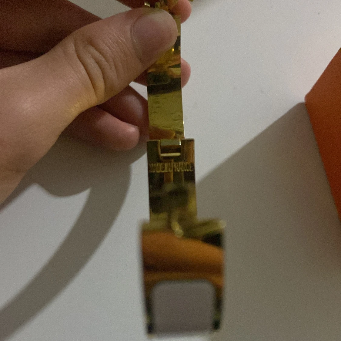 Vit och guld armband  - 1