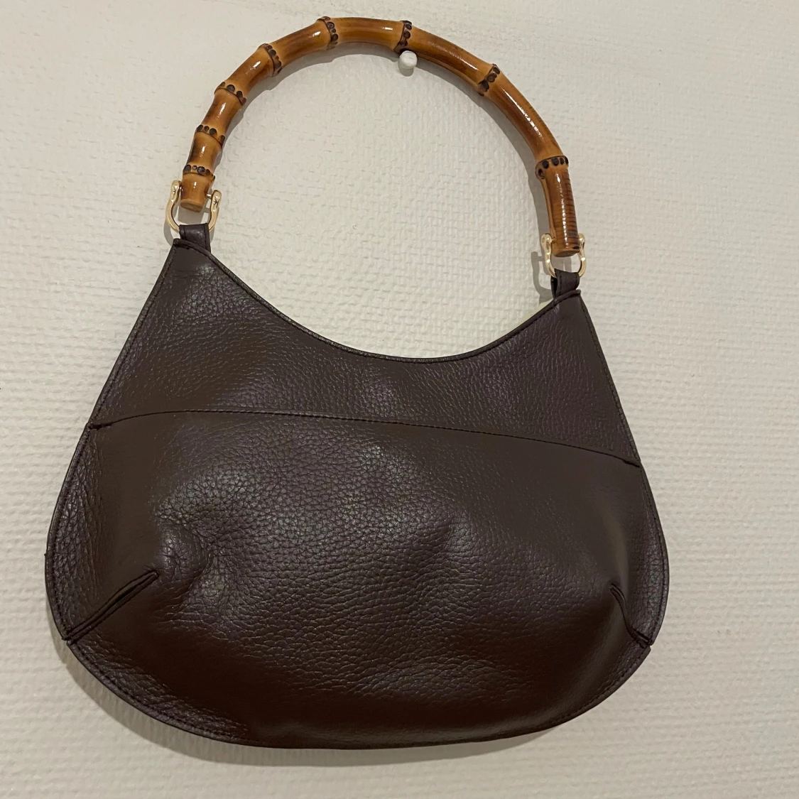 Axelväska med bambuhandtag - 2