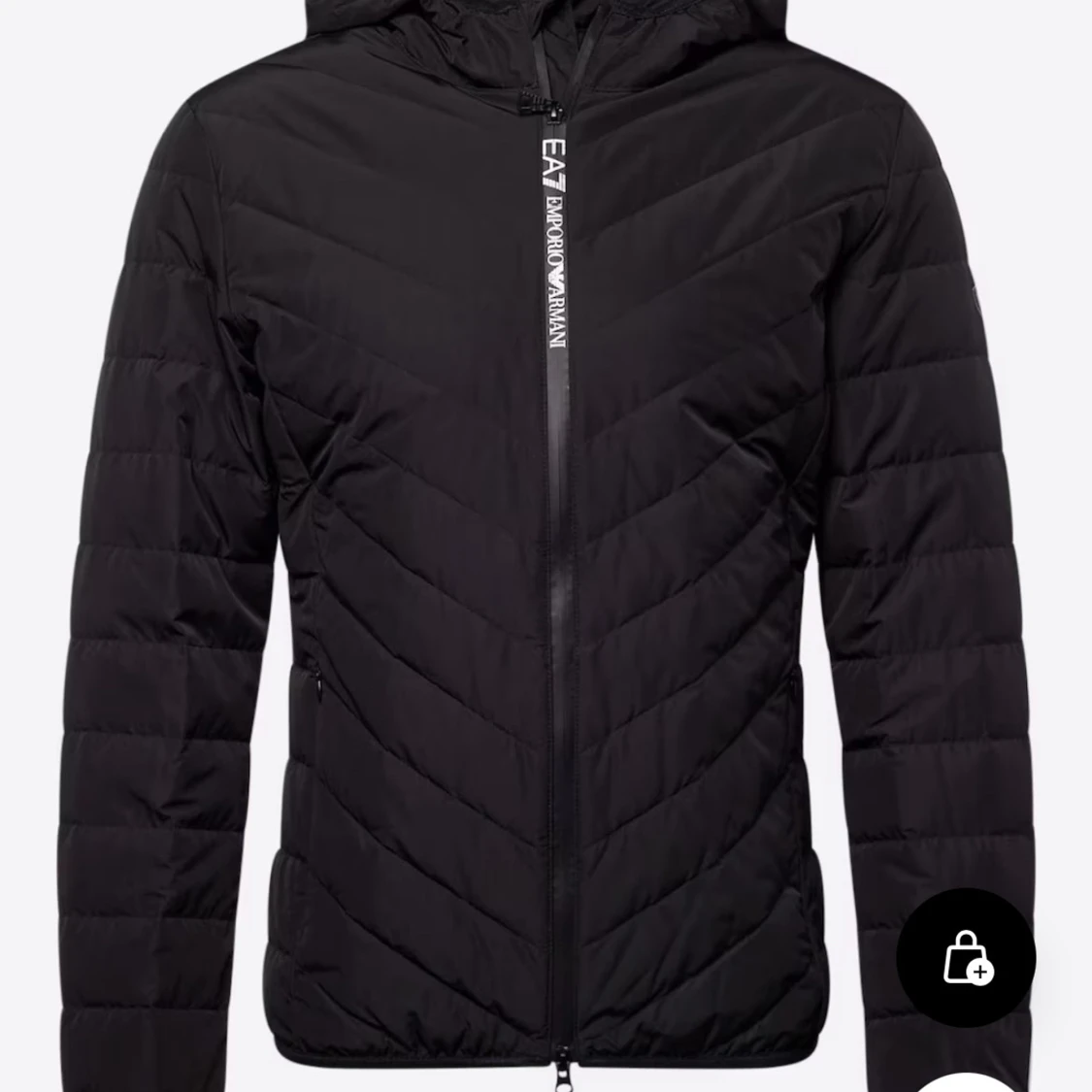 Svart pufferjacka från Emporio Armani