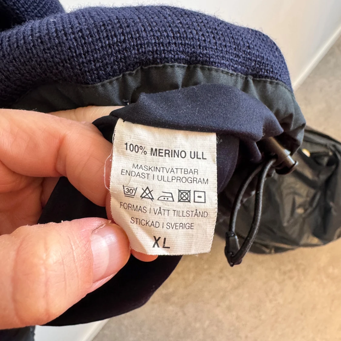 Marinblå half zip tröja från Ivanhoe - 2