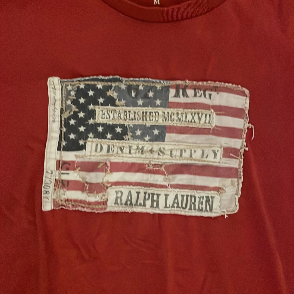 Röd t-shirt Ralph Lauren Denim & Supply - 1