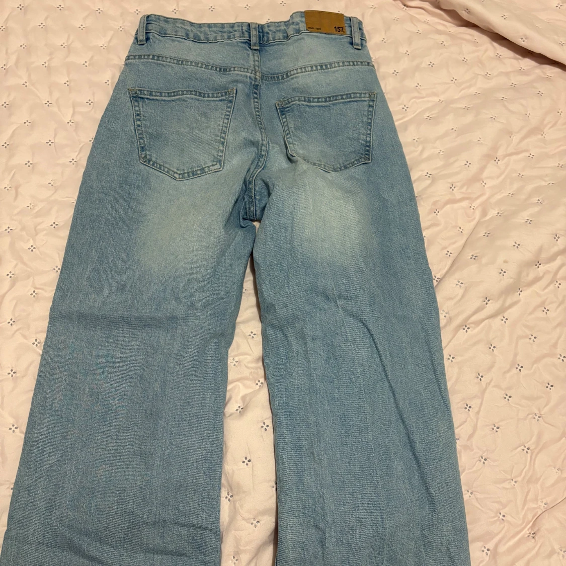 Ljusblå raka jeans från 157 - 1