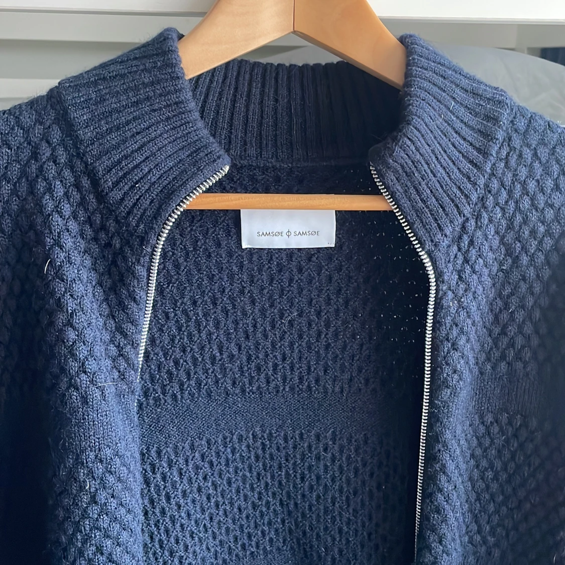 Tvär snygg stickad cardigan - 1