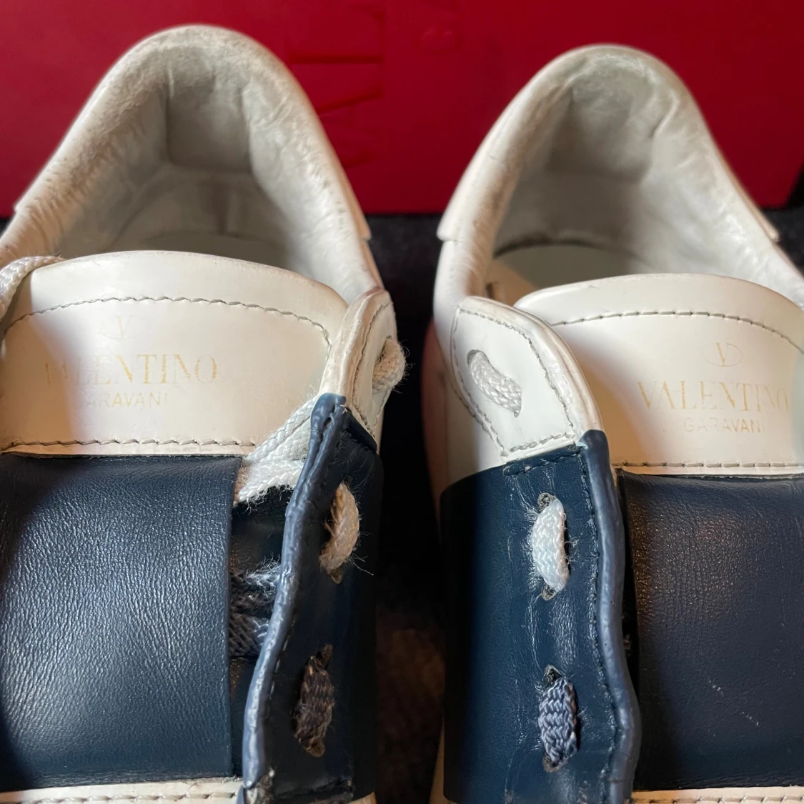 Valentino Open skor navy blue  - 2