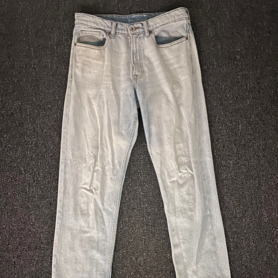 Ljusblå Valient raka jeans