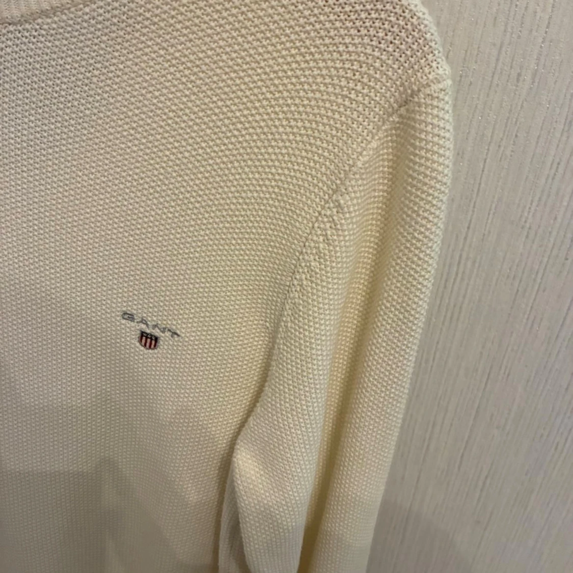 Vit stickad tröja från GANT - 3