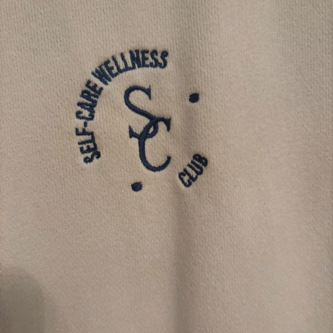 Beige oversized sweatshirt Self-Care Club