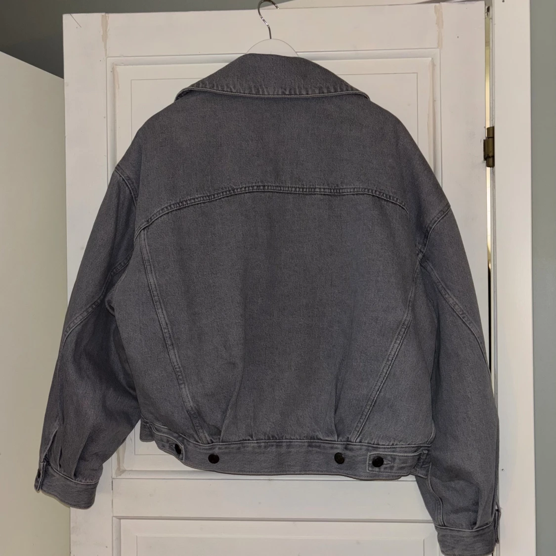 Grå jeansjacka med teddyfoder Topshop - 2