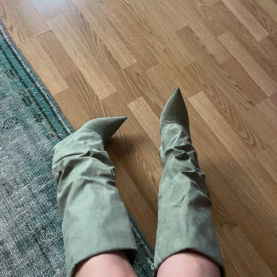 Gröna stövlar med spetsig tå - 2