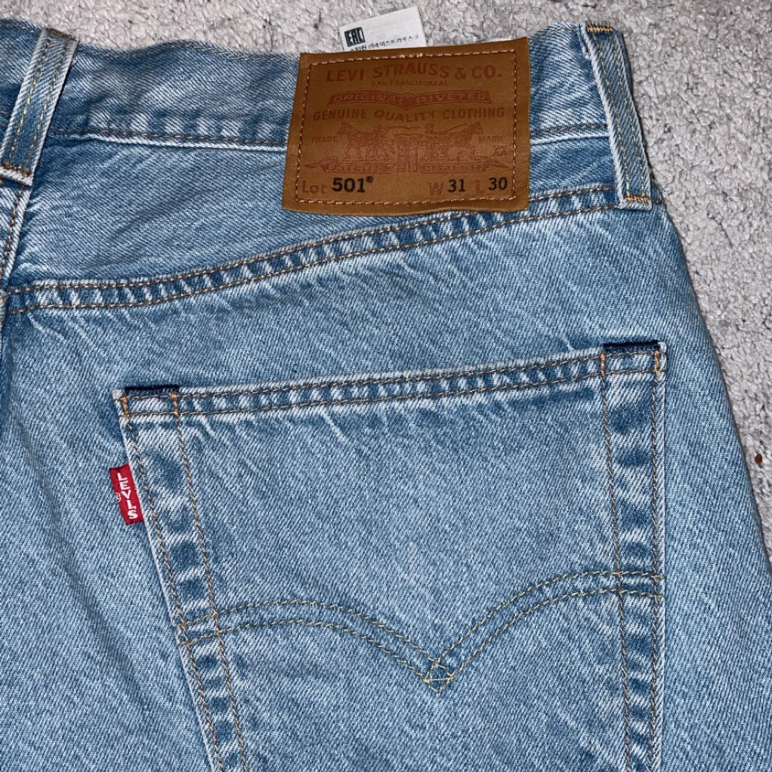 Levi's 501 ljusblå jeans W31 L30 - 2