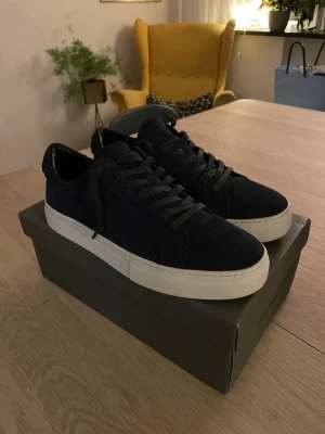 Marinblå Vagabond skor Paul 2.0 - Marinblå Vagabond Paul 2.0 mocka skor i mycket bra skick i storlek 41. Knappast använda.