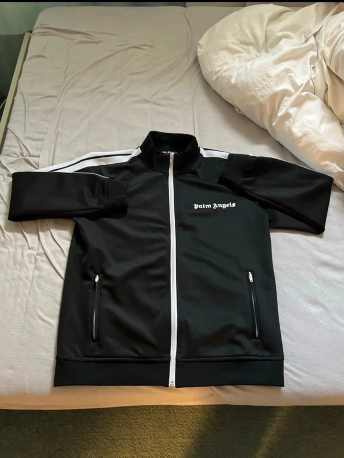 Svart track jacket från Palm Angels - 1