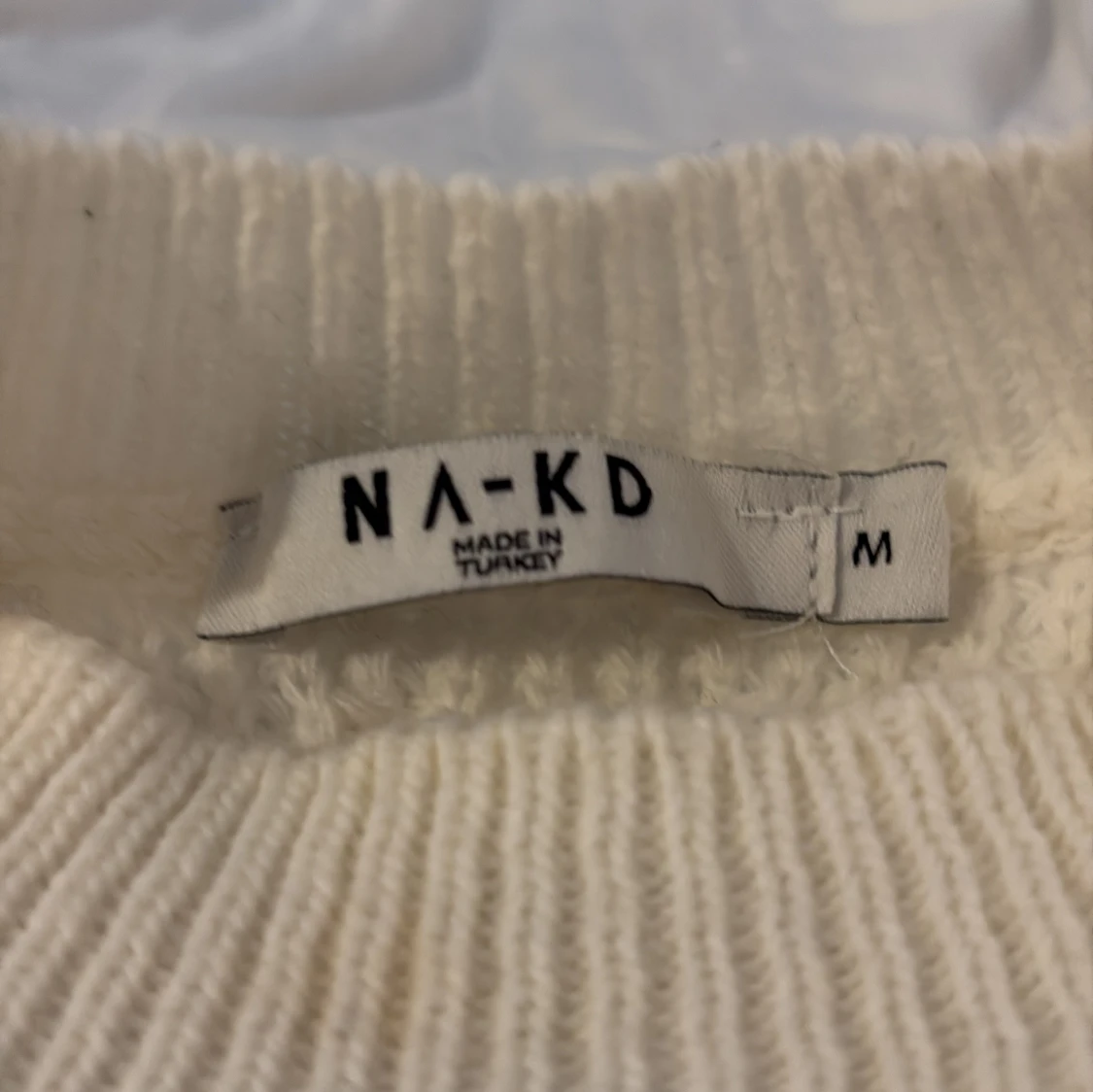 Vit stickad tröja från NA-KD - 1