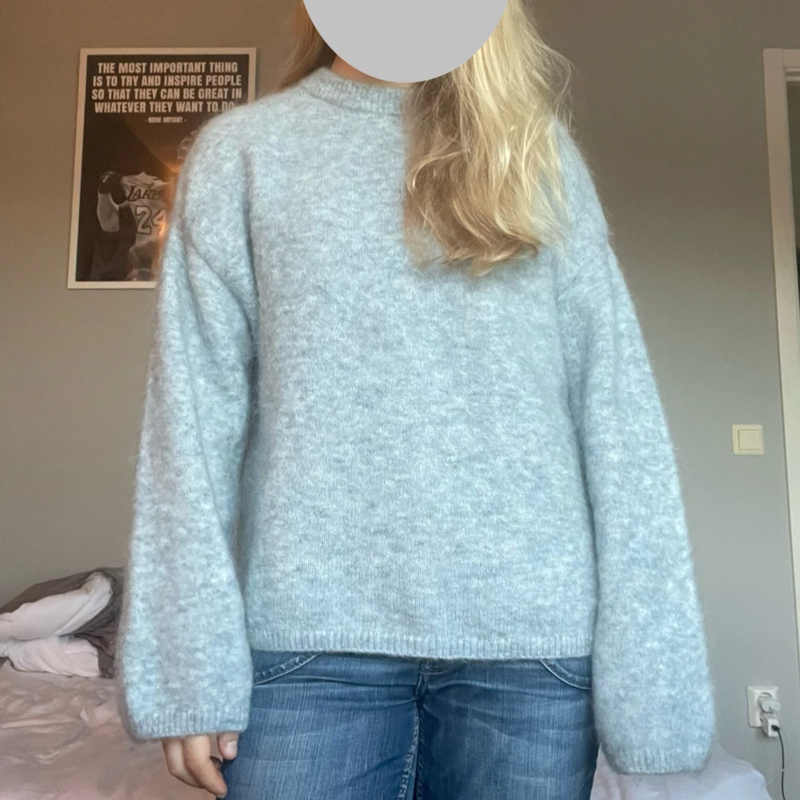 Stickad tröja mohair - 4