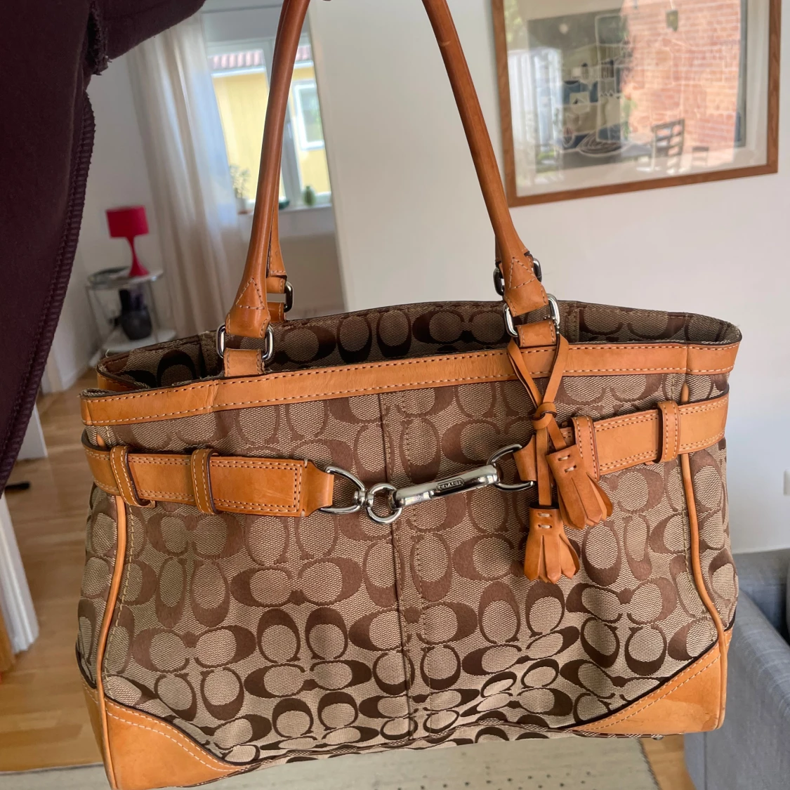 Brun Coach väska - 1