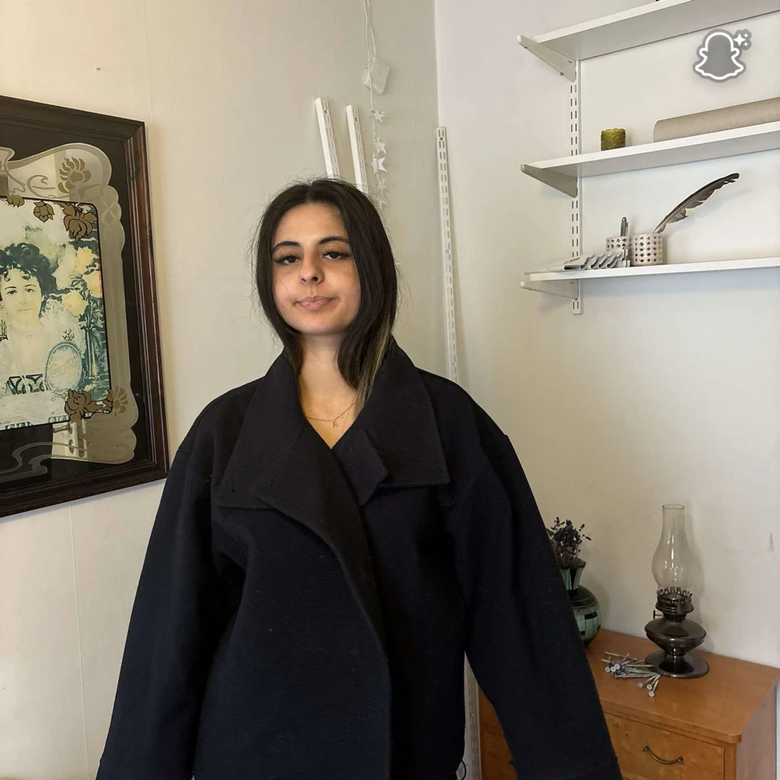 mörkblå kappa  - 1