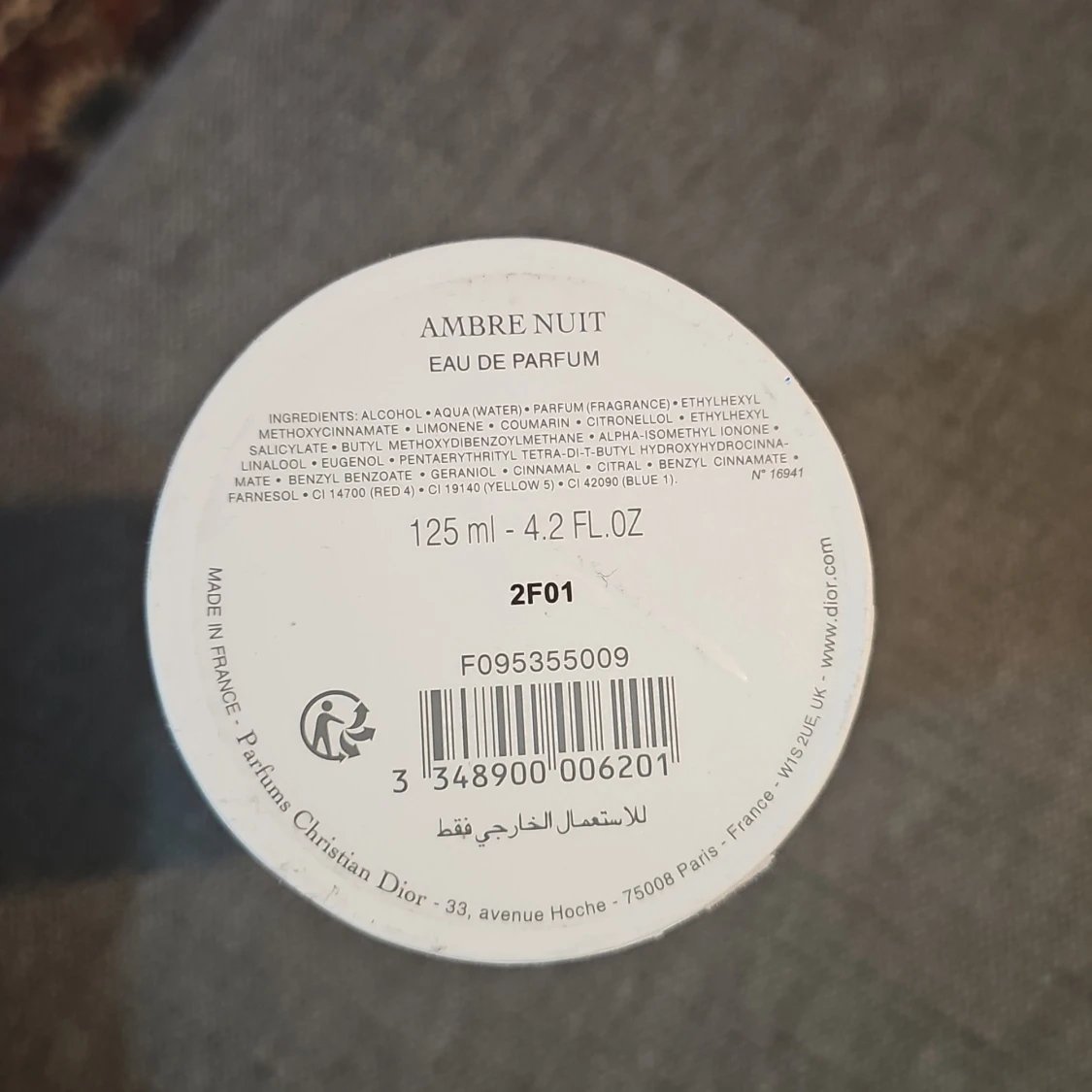 Ambre Nuit Eau de Parfum Dior 125ml - 1