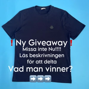 ❗️Ny Giv3away❗️(Missa inte!!) - 🤩Vår 2️⃣ Giv3awayen på Plick🤩 Nu ges en Moncler Leahter badge T-shirt Gratis 🆓 (authentic med äktighetsbevis) 5440kr nypris❗️ För att delta: 1. Likea denna annons✅ Följ detta konto✅ Tävlingen slutar vid 70 Följare annars 14 September‼️Dela med dina vänner den här tävlingen så kan drar vi en vinnare 🥇  varje person som följer stegen hamnar på en Spin the wheel🎁 Om någon av följer eller ta bort sin like, så blir den diskad❌ Lycka till nu🤞🙌 Vi kommer Uppdatera Det här inlägget När vinnaren är dragen🙈