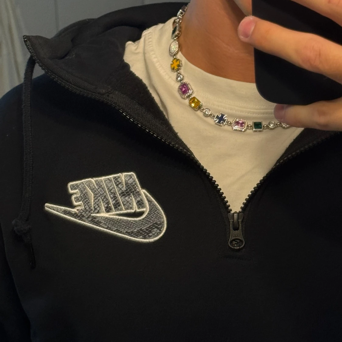 Nike x Supreme svart hoodie M - 2