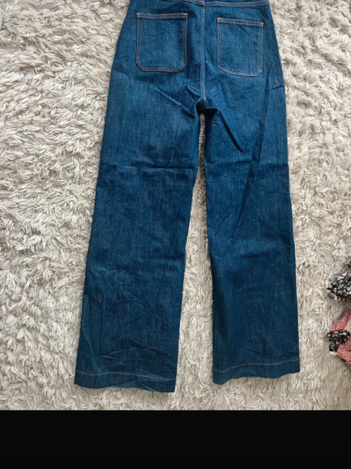 Blå wide jeans från ravens saloner  - 1
