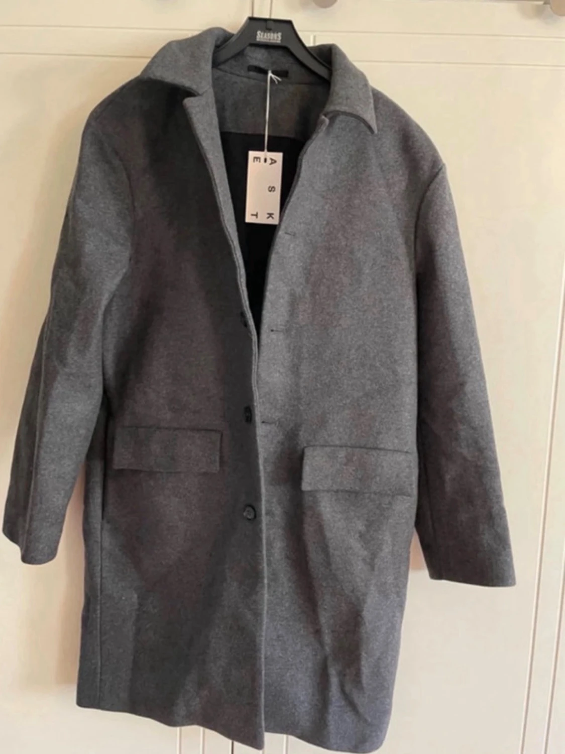 NY Grå ullrock från ASKET, M-L - 1