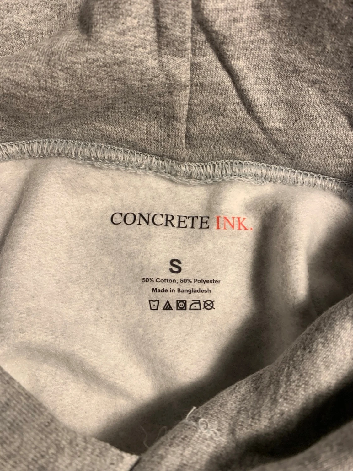 Grå hoodien från Concrete Ink, storlek S - 2