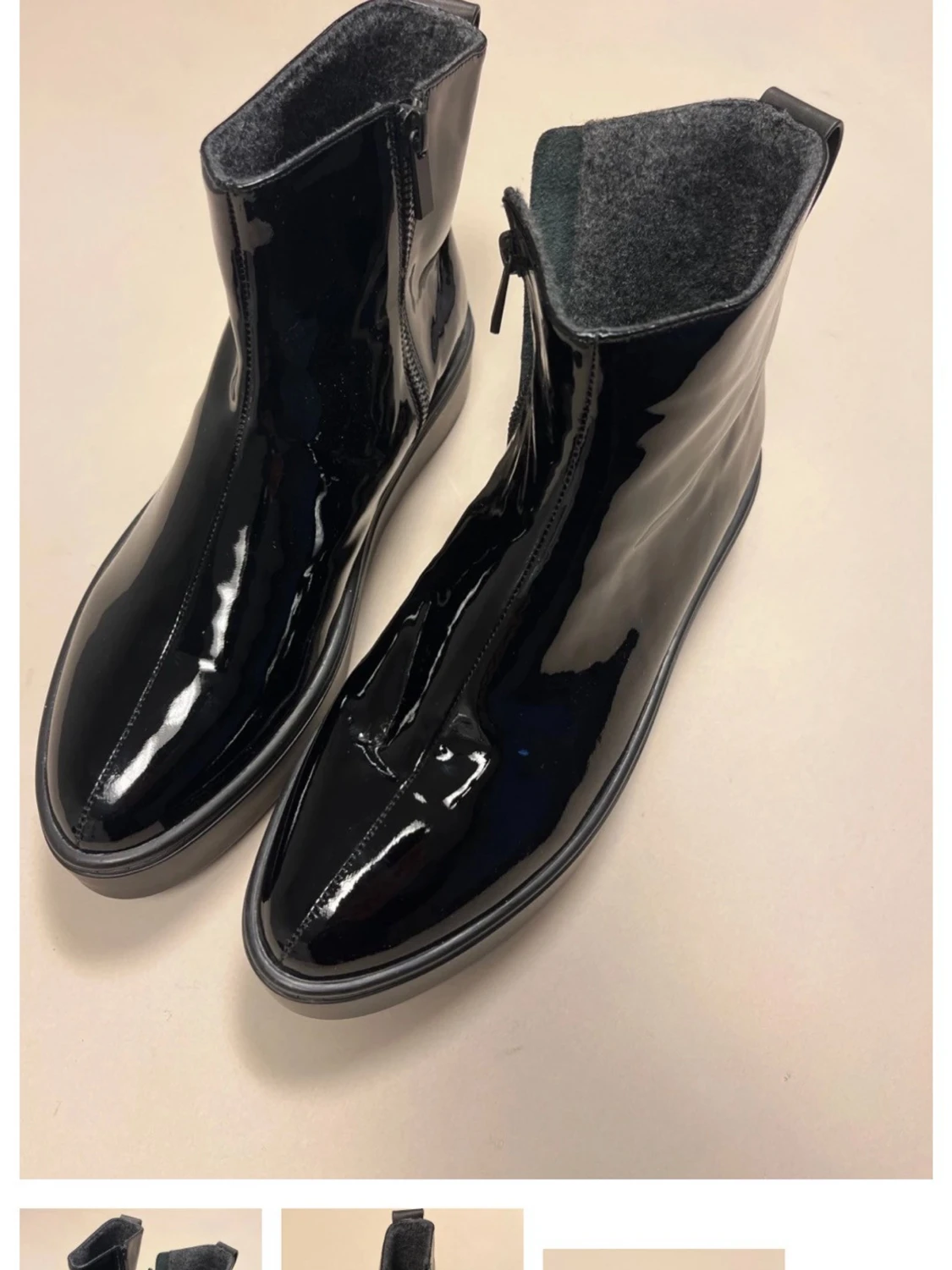 Svarta lackade stövletter från Anny Nord - 2