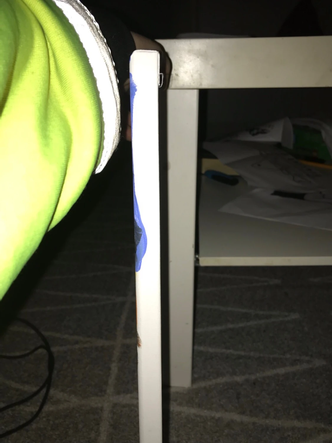 Tavla med blomma och natthimmel - 2