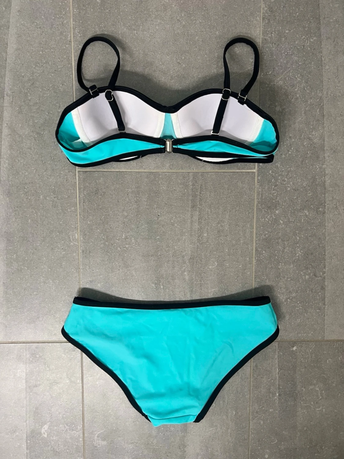 Triangl turkos bikini - 4