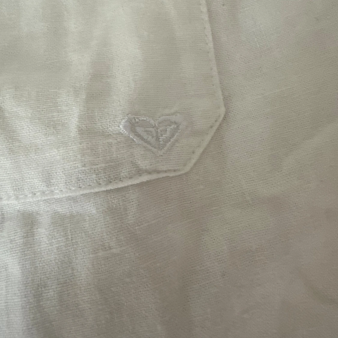 Vita linnebyxor från Roxy med snörning - 2