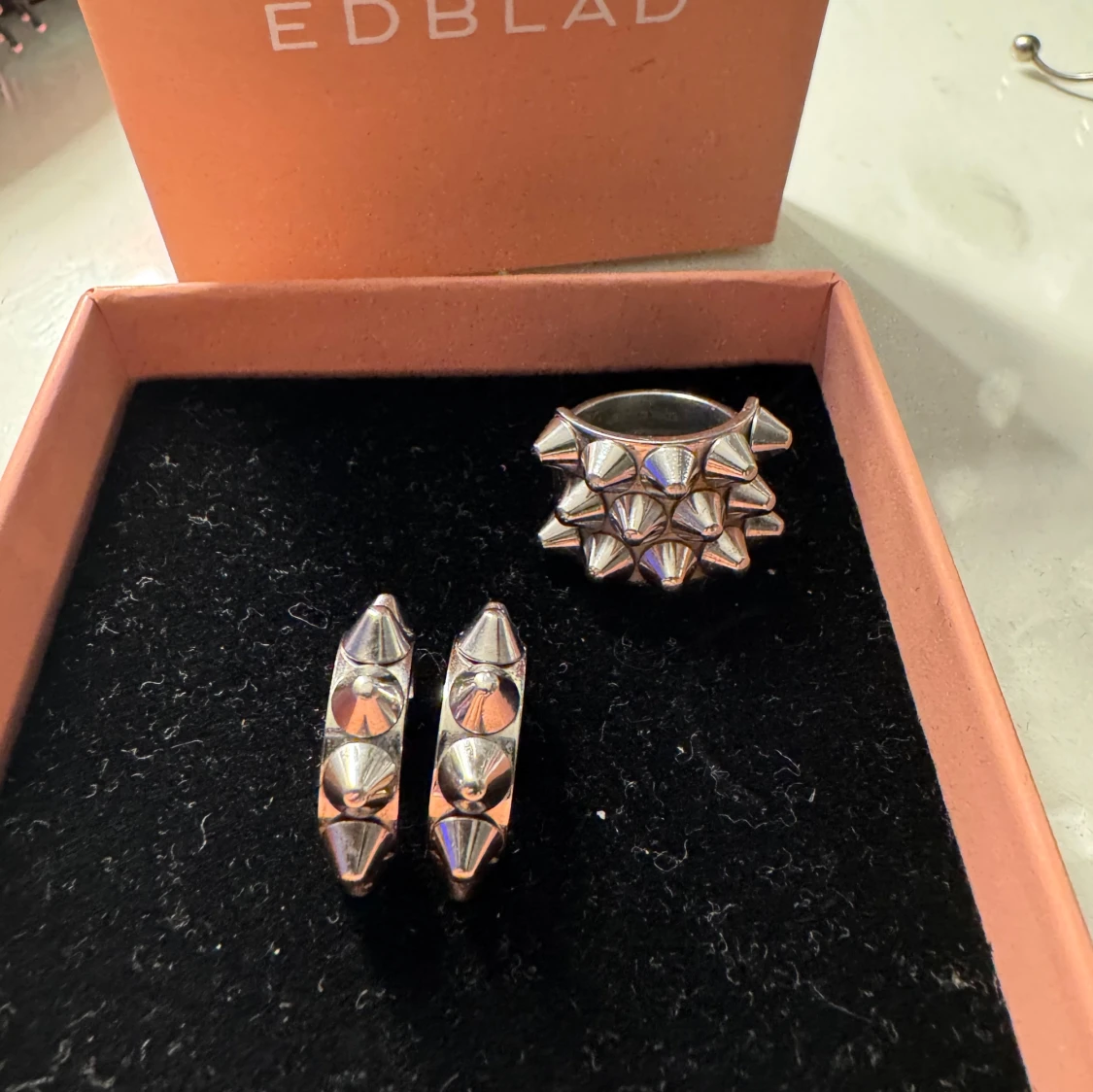 Silverset med ring och örhängen från Edblad - 2