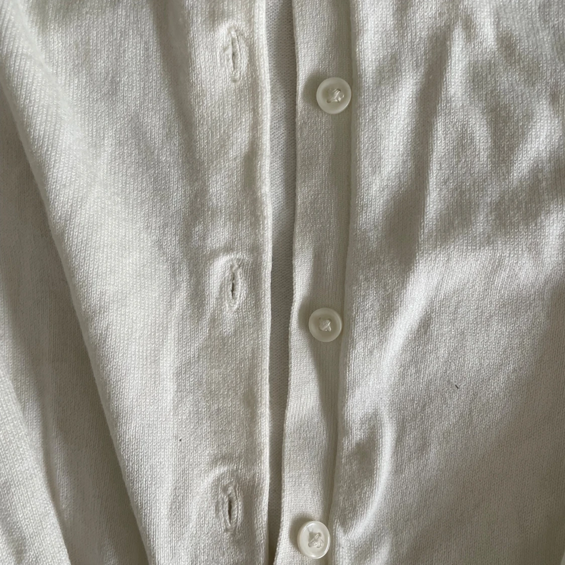 Vit kofta från H&M i bomull, M - 1