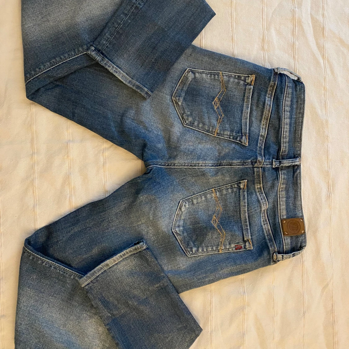 Replay blå jeans med raka ben - 1