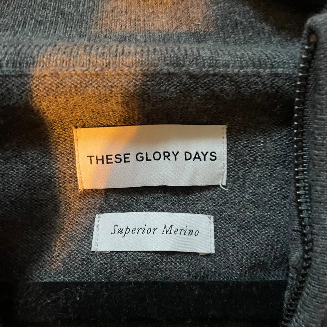 Grå merinoullskofta från These Glory Days - 1