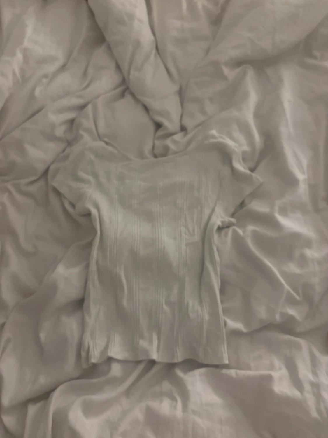 Ribbad vit topp från JDY XS - 2