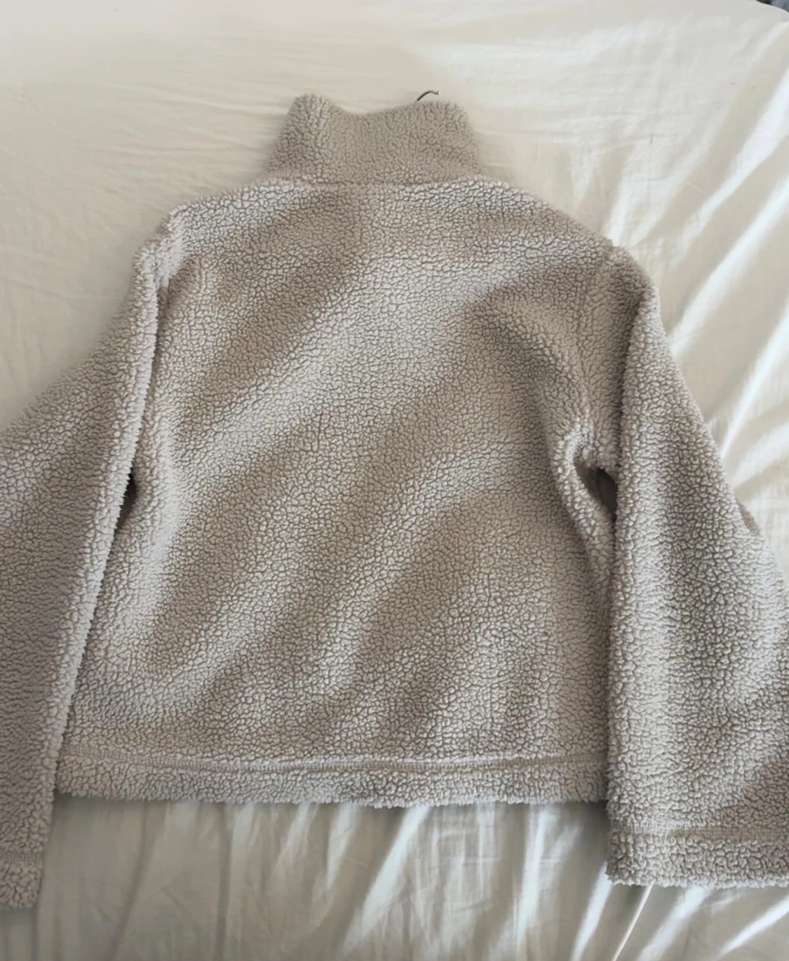 Beige teddyjacka från 157, storlek S - 1