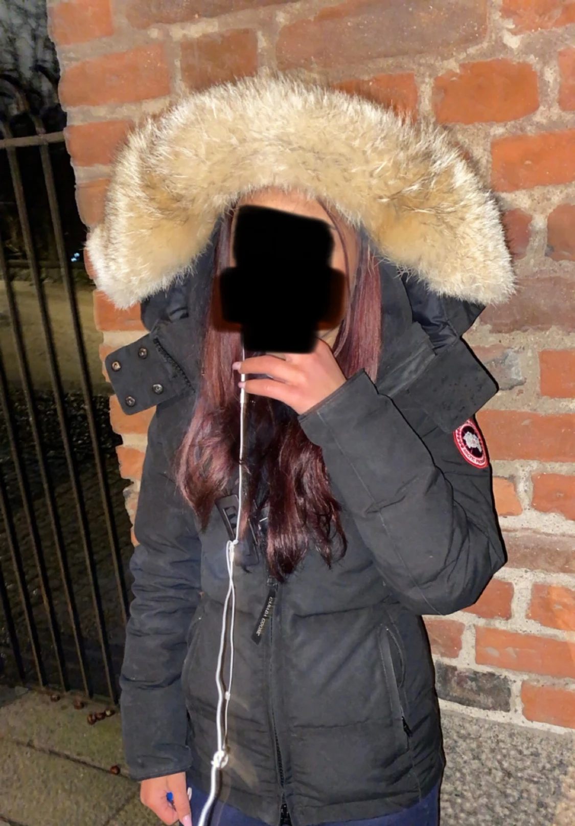  Chelsea parka Canada Goose dunjacka med päls luva  - 5