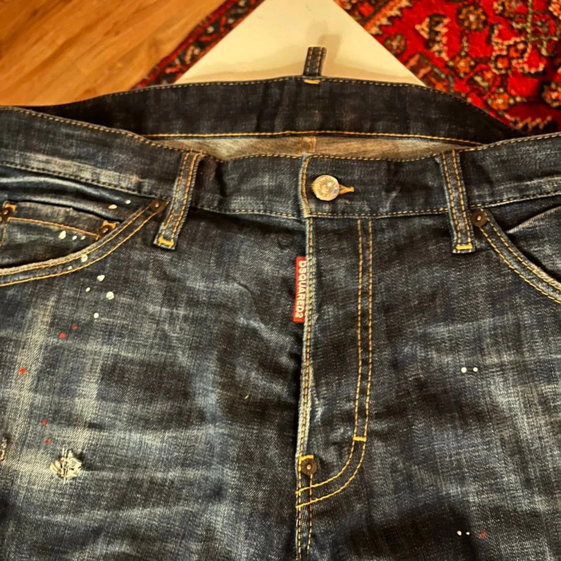 (Äkta) Mörkblåa Dsquared2 Jeans - 1