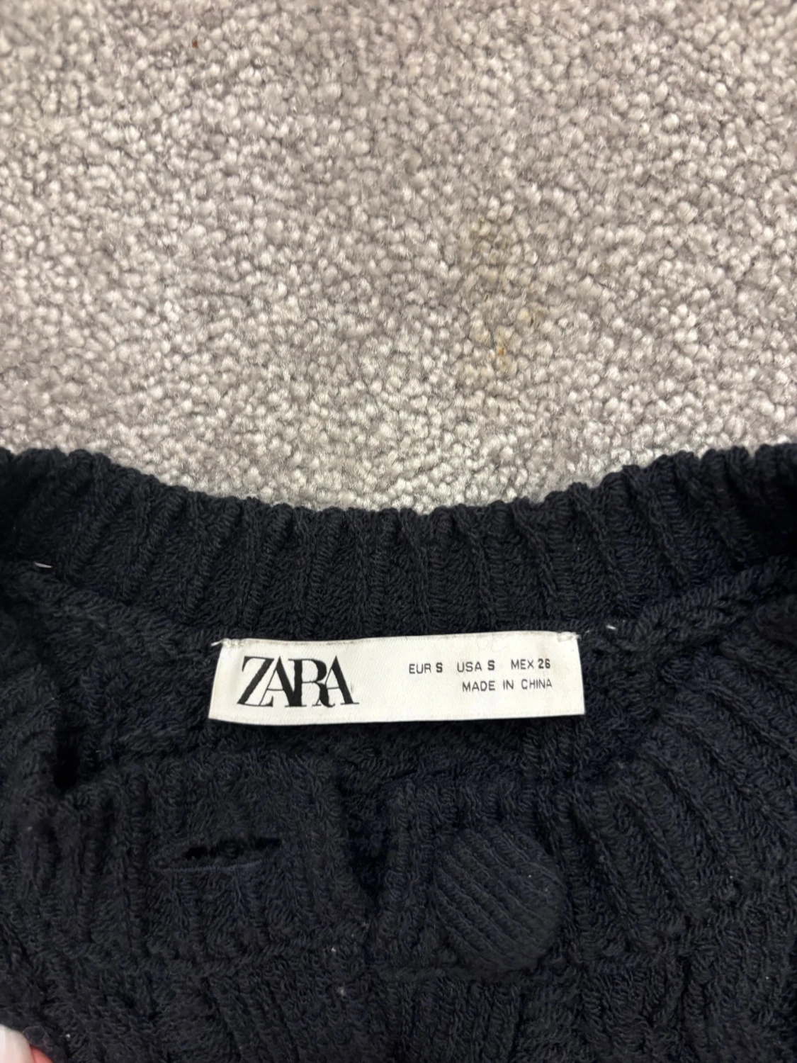 Marinblå croppad kofta från Zara - 1