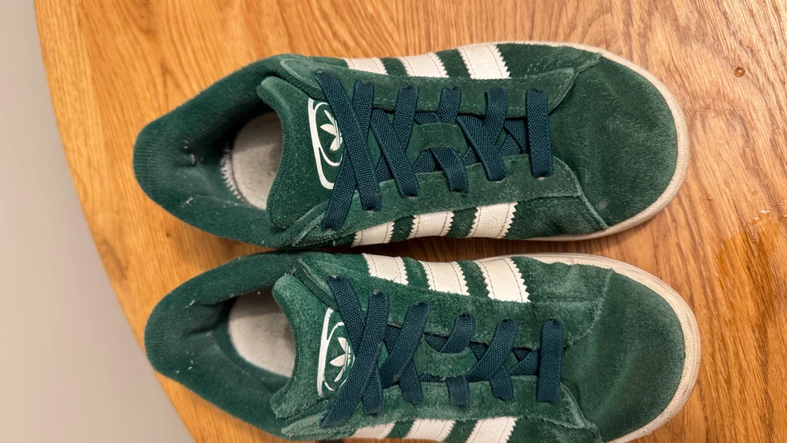 Adidas Campus sneakers gröna mocka - 2